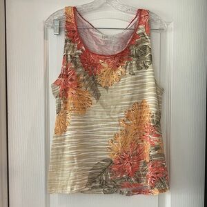 Multicolor Tropical Floral Tank Top